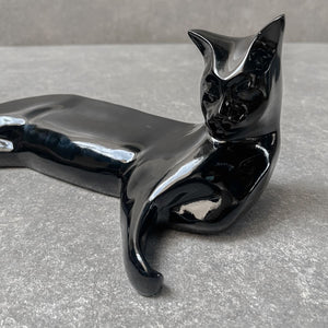 Milo Black Cat Sculpture - Home Artisan