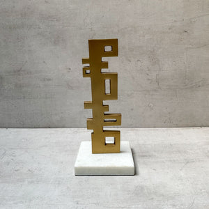 Faye Abstract Art Cast Aluminium Sculpture - Home Artisan