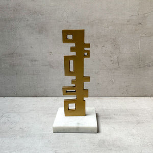 Faye Abstract Art Cast Aluminium Sculpture - Home Artisan