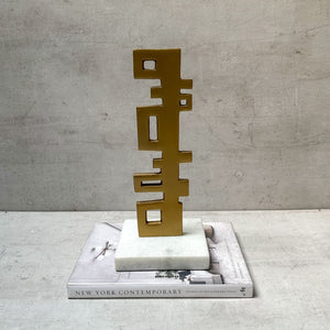 Faye Abstract Art Cast Aluminium Sculpture - Home Artisan