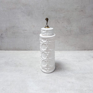 Gingko Grace Ceramic Jar (Medium) - Home Artisan
