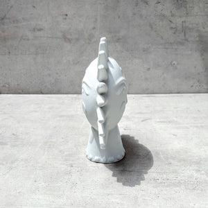 Sun Spirit Ceramic White Totem Sculpture - Home Artisan