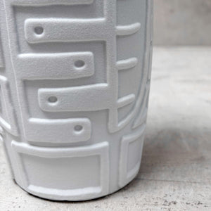 Tribal Totem White Ceramic Sculpture - Home Artisan