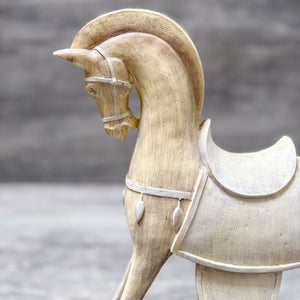 Classic Rocking Horse Sculpture - Home Artisan
