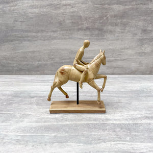 Horse with Rider Sculpture - Home Artisan