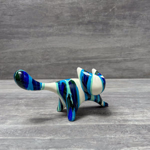 Multicolour Abstract Cat Figurine - Home Artisan