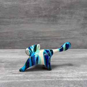 Multicolour Abstract Cat Figurine - Home Artisan