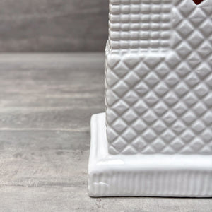 White Moroccan Tower Sculpture - Home Artisan