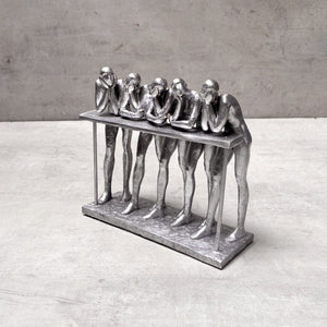 Five Wise Men in Conversation Sculpture - Home Artisan