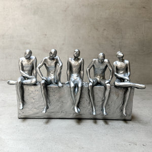 Five Wise Men in Contemplation Sculpture - Home Artisan