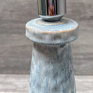Ombre Blue & White Ceramic Table Lamp - Home Artisan