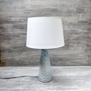 Speckled Blue Ceramic Table Lamp - Home Artisan