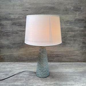 Speckled Blue Ceramic Table Lamp - Home Artisan