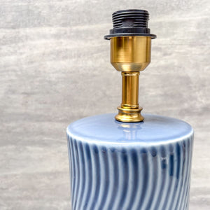 Navy Ripple Ceramic Table Lamp