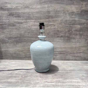 Celadon Blue Pottery Ceramic Table Lamp - Home Artisan