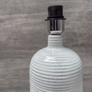 Tall Grey Cylinder Ceramic Table Lamp - Home Artisan