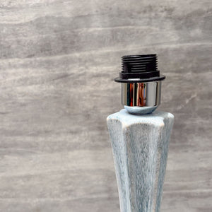 Blue Petal Footed Ceramic Table Lamp - Home Artisan