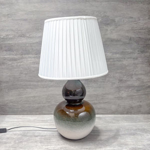 Gradient Glazed Orb Ceramic Table Lamp - Home Artisan