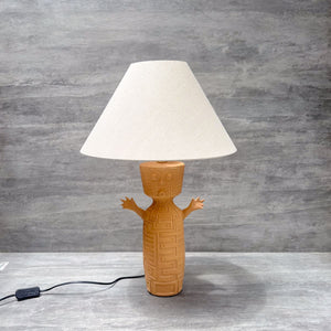 Tribal Totem Terracotta Lamp - Home Artisan