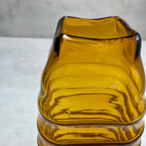 Caylee Amber Glass Vase (Large) - Home Artisan