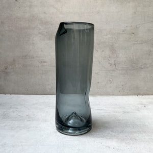 Winnet Smoky Grey Opulent Glass Vase - Home Artisan