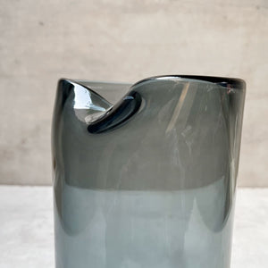 Winnet Smoky Grey Opulent Glass Vase - Home Artisan