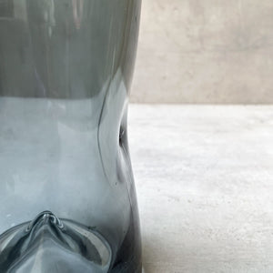 Winnet Smoky Grey Opulent Glass Vase - Home Artisan