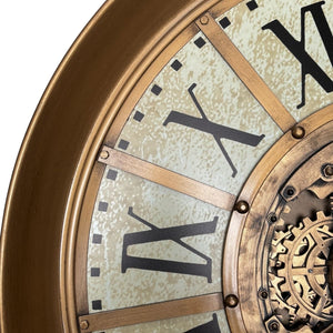 Castiel Vintage Metal Wall Clock (40 inches)