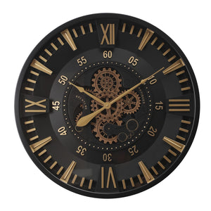 Nikandros Industrial Metal Wall Clock (31 inches) - Home Artisan