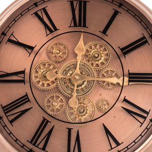 Copperton Rose Gold Metal Wall Clock - Home Artisan