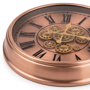 Copperton Rose Gold Metal Wall Clock - Home Artisan