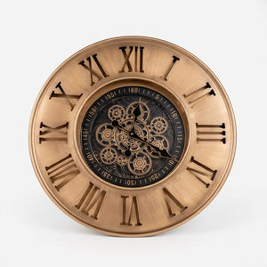 Reginald Antique Bronze Metal Wall Clock - Home Artisan