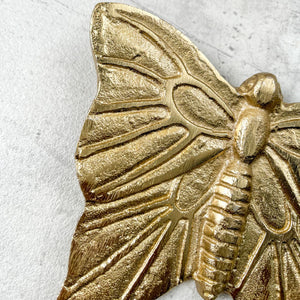 Cassandra Metal Butterfly Wall Sculpture (Gold) - Set of 2 - Home Artisan