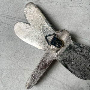 Seraphine Metal Dragonfly Wall Sculpture (Silver) - Set of 2 - Home Artisan