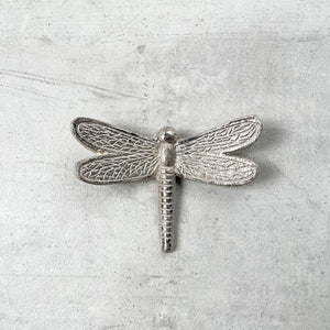 Seraphine Metal Dragonfly Wall Sculpture (Silver) - Set of 2 - Home Artisan