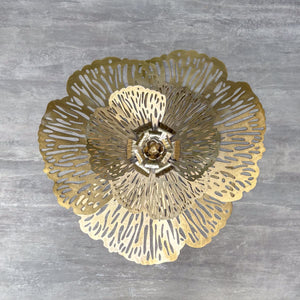 Golden Filigree Petal Wall Decor (Set of 2)