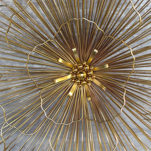 Ornate Golden Burst Wall Decor (Set of 3)
