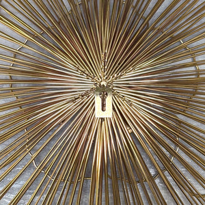 Ornate Golden Burst Wall Decor (Set of 3)