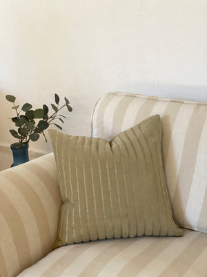 Eden Striped Sand Cushion Cover by Sanctuary Living - Home Artisan