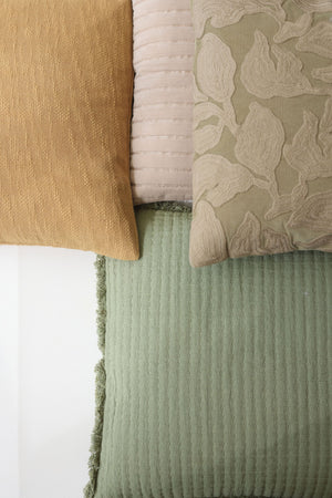 Cascade Embroidered Sand Cushion Cover by Sanctuary Living - Home Artisan