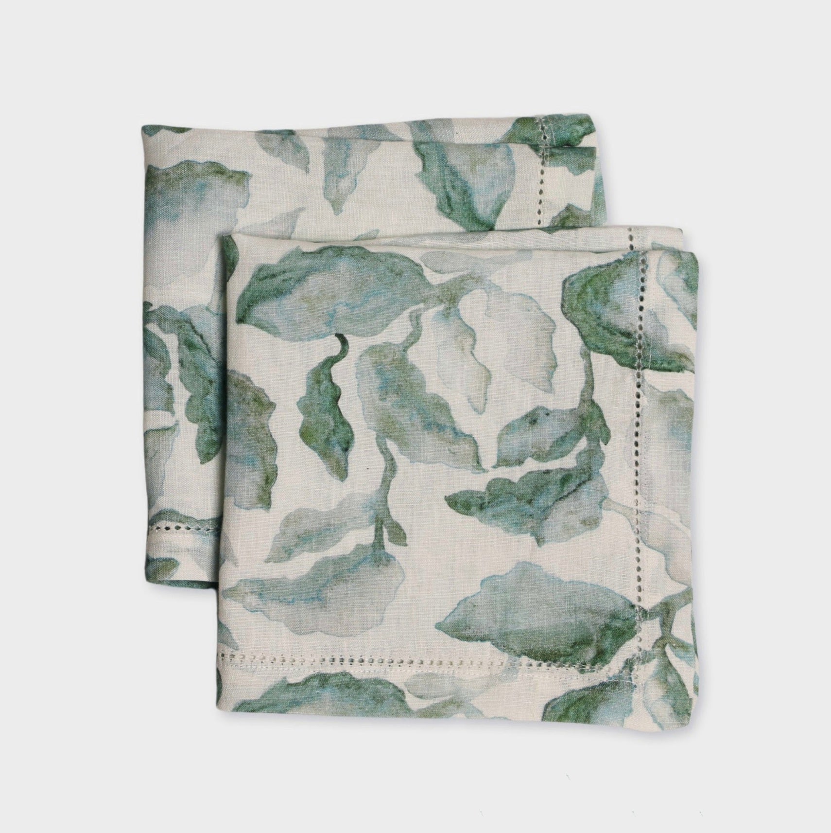 Cascade Teal Linen Table Napkin (Set of 2) by Sanctuary Living - Home Artisan