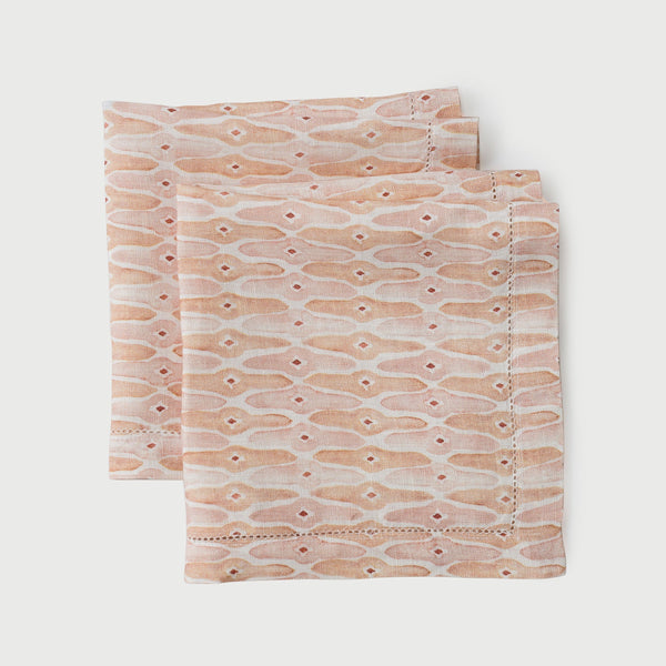 Mosaic Blush Table Napkin (Set of 2) by Sanctuary Living - Home Artisan
