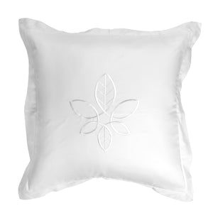 Leaf White Euro Sham by Veda Homes - Home Artisan