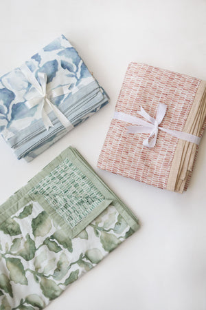 Cascade Green Linen Bedspread by Sanctuary Living - Home Artisan