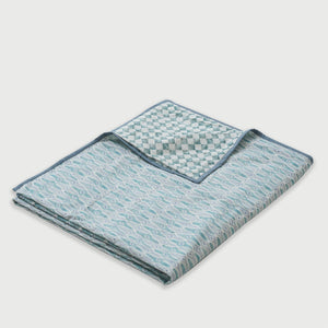 Checker Mosaic Blue Dohar by Sanctuary Living - Home Artisan
