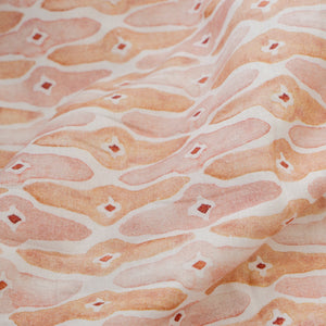 Mosaic Blush Linen Bedspread by Sanctuary Living - Home Artisan