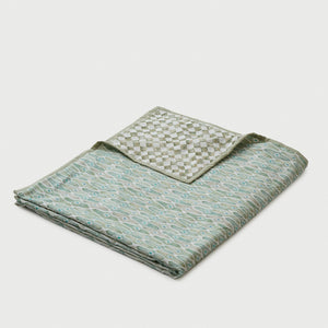Checker Mosaic Green Dohar by Sanctuary Living - Home Artisan