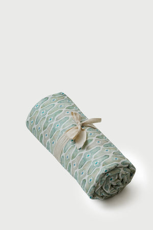 Checker Mosaic Green Dohar by Sanctuary Living - Home Artisan