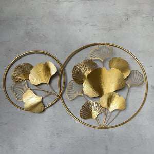 Visenya Gingko Leaf Golden Wall Decor