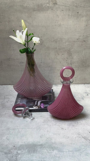 Zayden Pink Opulent Glass Vase